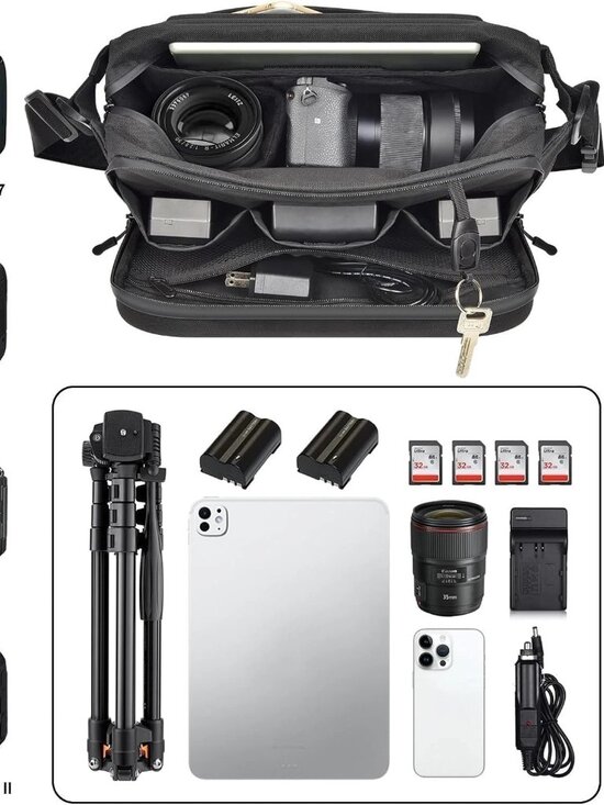 Comecase Other - NWOT Comecase Hard Shell Camera Sling Bag DSLR Mirrorless Water Resistant Black